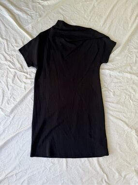 COS Black Short-Sleeve Mini Dress